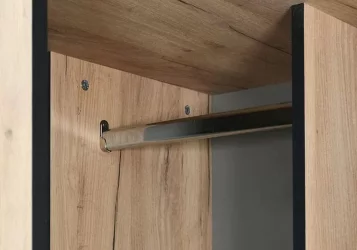 Шкаф угловой Ольга-Лофт 9.1 Дуб Крафт золотой Темно-серый