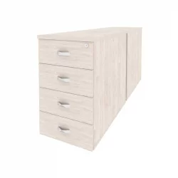 Тумба двойная приставная / опорная ОНИКС О.ТПО-2.8 Денвер Светлый / ONIX O.TPO-2.8