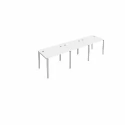 Рабочая станция на 3 раб.места Метал Сйстем Б.СМ-3.1 Белый/Серый / Metal System