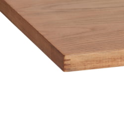 Стол ВАЛХАЛЛА дерево вяз/железная опора, 80х65х76 см, груша №3/черная опора / VALHALLA