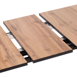 Раздвижной стол МАЛТИДО Дуб Вотан/черный / MALTIDO