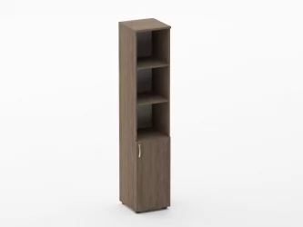 Шкаф высокий полуоткрытый Глассй 6.19.12Пр Дуб Верцаска / Glassy