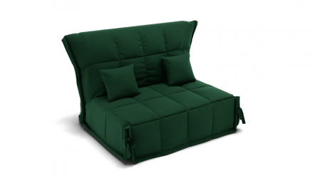 Диван Джаз 2000 (ЗР) Цвет фасада: Зеленый; Тип: Прямой; Материал фасада: Металл/Велюр