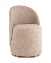 Пуф Лореен вращающийся букле Капучино / Loreen