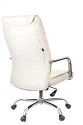 Кресло для руководителя Еверпроф Кент ТМ Экокожа Кремовый / Everprof Kent TM