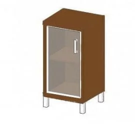 Стеллаж стекло тонированное В411.5 Р Орех Даллас / R