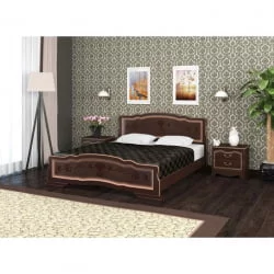Кровать из массива Карина-6 200х140 Орех темный