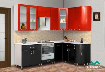 КУХОННЫЙ ГАРНИТУР «МЫЛО 128» 2,4 х 1,5 м 986