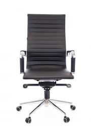 Кресло руководителя Еверпроф Рио М Кожа Черный / Everprof Rio M