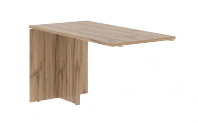 Брифинг-приставка ЕДИС ЕДБ 1367 Дуб Денвер светлый Черный / EDIS EDB