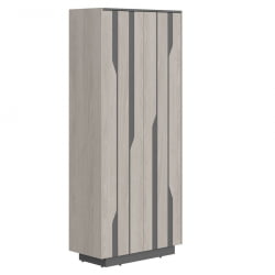 Шкаф для одежды Лине СФ-574401 Дуб серый Черный графит / Line