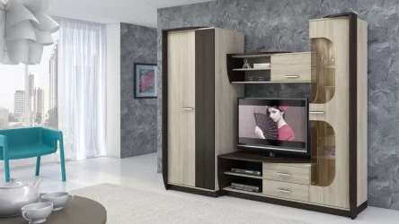 Гостиная Мадрид Гс13 Дуб Сонома/Венге