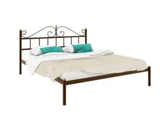 Кровать 120 на 190 Диана 1200х1900 Коричневая