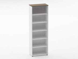 Шкаф 5 широкий открытый Дека 10.23.101 Дуб Верцаска/Белый / Deka