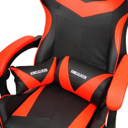 Кресло 088 цвет черный/красный с массажем 088-блаcк-ред-масс / 088-black-red-mass