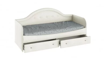 Кровать с мягкой спинкой Адель тип 1 Крем