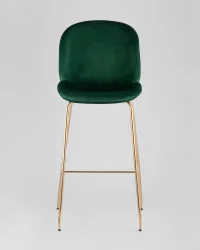 Стул барный Беетле Лите ПУ со спинкой Изумрудный / Beetle Lite PU