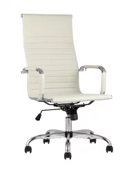 Кресло руководителя ТопЧаирс Сити Бежевое / TopChairs City