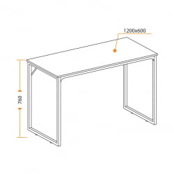 Cтол ВД-08 Бурнт / Cтол WD-08 Burnt