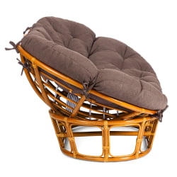 Диван МАМАСАН/МАМАСАН 23/02 В /с подушкой/ подушка 182х119 см, 169х102х80 см, Пекан (орех), ткань, коричневый, 3М7-147 / MAMASAN/МАМАСАН W Pecan