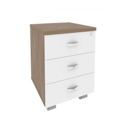 Тумба мобильная ОНИКС О.ТМ-3 Дуб Аризона/Белый / ONIX O.TM-3