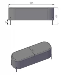 Пуф большой Гаваии (ПБ) Зеленый / Gawaii