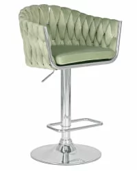 Стул барный ДОБРИН МАРCЕЛ Пудрово-мятный велюр МДЖ9-87 / DOBRIN MARCEL MJ9-87