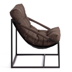 Кресло Чарли / Чарли без подлокотника рогожка, коричневый, 3М7-147, 70х70х84 см / Charli