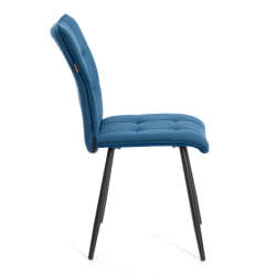Стул обеденный Бари LT, велюр, Дэрк блуе (темно-синий), 41х55х89 см / Bari Dark blue