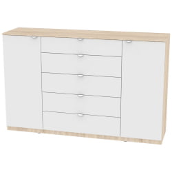 Комод Калисто(К34)1147х1802х468ручкаторцеваяТР-2(ДСС-Белый) / Калисто(K34)1147х1802х468ручкаторцеваяTR-2(ДСС-Белый)