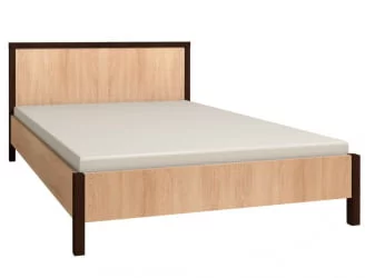 Кровать (1800) БАУХАУС 1 Дуб Сонома/Орех шоколадный(спальня) / BAUHAUS