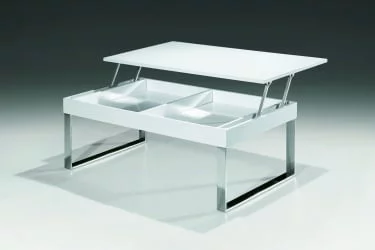 Журнальный столик с ящиками ДЖ030 Белый лак / J030