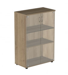 Шкаф для документов с прозрачными стеклами Р.Шс-3СБ Серый
