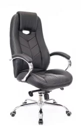 Кресло руководителя Дрифт М кожа Черный / Drift M