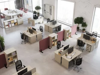 Экран на два стола Нев Лине НЛН36382102 Дуб шамони светлый / New Line NLN36382102