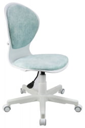 Кресло 1139 ФВ ПЛ Вхите велюр Блисс 10 голубой / FW PL White Bliss