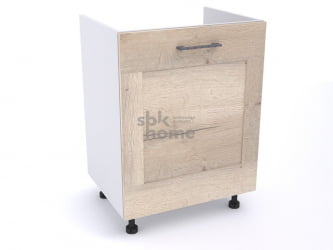 Стол под мойку СМ-60, Дублин (600*470*820) Дуб галифакс белый, 21611