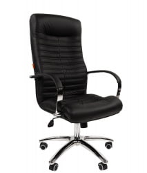 Кресло руководителя CХАИРМАН 480 Н кожа Черный / CHAIRMAN