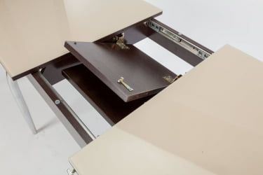 Стол обеденный Чикаго СТ(6191) венге,стекло бежевое