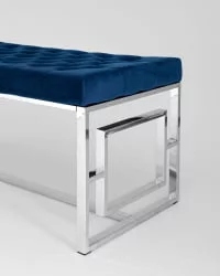 Банкетка БРУКЛИН велюр Синий