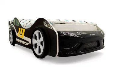 Кровать машинка Супра Черная