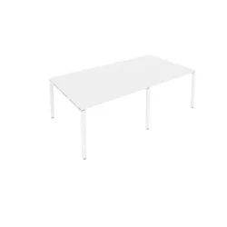 Переговорный стол (2 столешницы) Метал Сйстем Б.ПРГ-2.2 Белый / Metal System