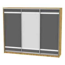 Шкаф-купе Б-230х270х60-3(ДВ-Графит-Д9Д10Д9) / B-230х270х60-3(ДВ-Графит-D9D10D9)