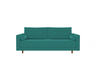 Зеленый диван Санднес (Берхоусе) Цвет фасада: Азур рогожка; Тип: Прямой; Материал фасада: Микророгожка / (Berhouse)