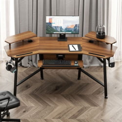 Геймерский стол ЕУРЕКА ЕРК-АЕД-Е70ВН / EUREKA ERK-AED-E70WN