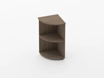 Стеллаж угловой низкий Глассй 6.08.20 Дуб Верцаска / Glassy