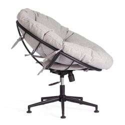 Кресло CЛОУДЕ рогожка/металл, 97х98х90-96см, серо-бежевый, 3М 16/2 / CLOUDE 3M