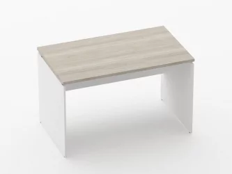 Стол прямой Дека ЛДСП каркас 75.07.12 Дуб Сантана светлый/Белый / Deka