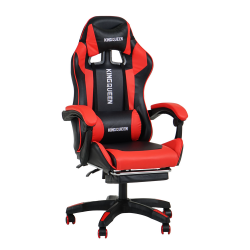 Кресло 1206 КИНГКУЕЕН цвет черный/красный с массажем 1206-блаcк-ред-масс / KINGQUEEN 1206-black-red-mass