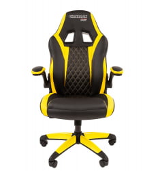 Кресло геймерское CХАИРМАН ДРАЙВ (ГАМЕ) 15 Черный Желтый / CHAIRMAN (GAME)